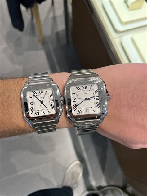 cartier santos medium two tone|cartier santos large vs medium.